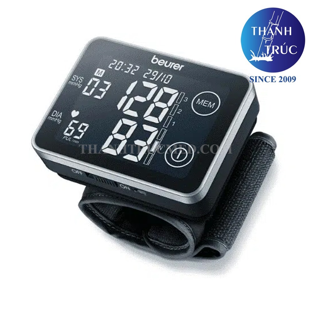 Máy đo huyết áp điện tử cổ tay Beurer BC58 chính hãng - Cảm ứng