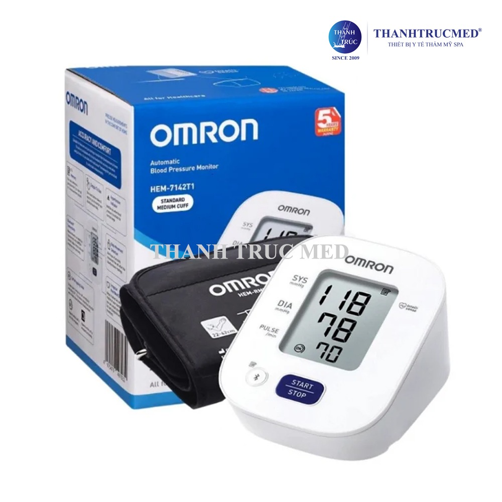 Máy đo huyết áp Omron HEM-7142T1 chính hãng - Đo chính xác