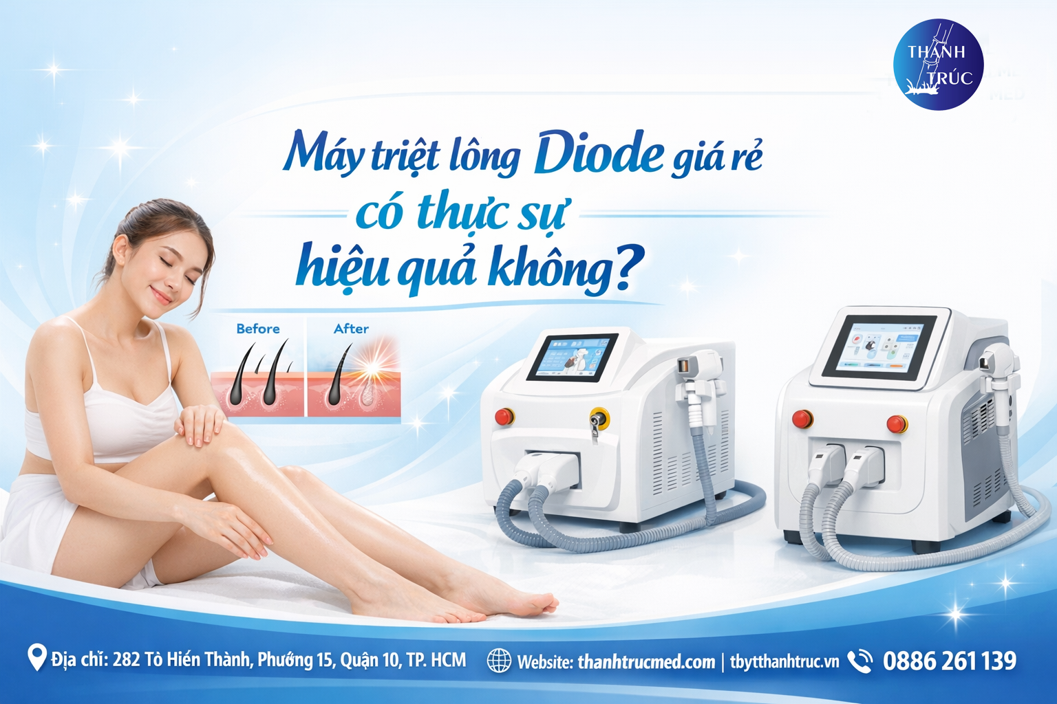 Máy triệt lông Diode giá rẻ có thực sự hiệu quả không?