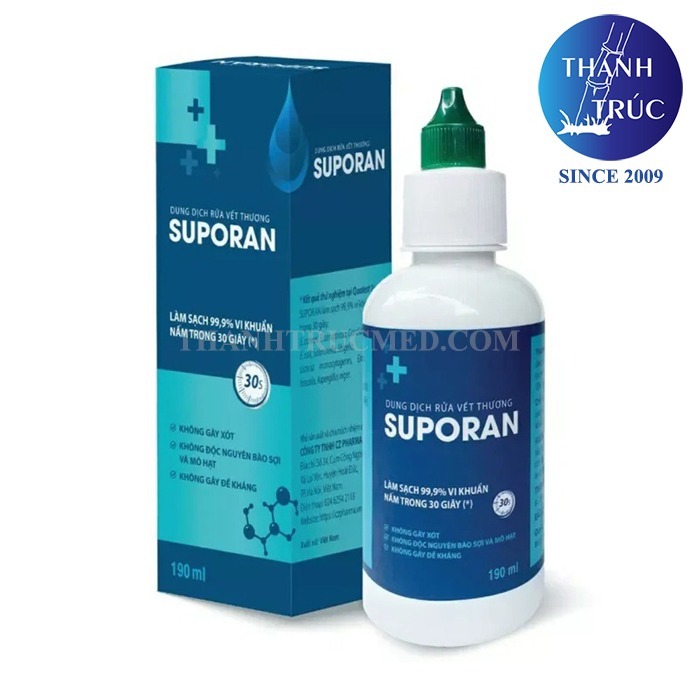 Dung dịch rửa vết thương Suporan - Làm sạch & sát khuẩn